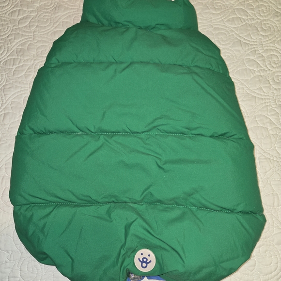 Oodles Green Quilted Puffer Hem Pet Coat Jacket Size Large Dog Cat #195 - Picture 5 of 7
